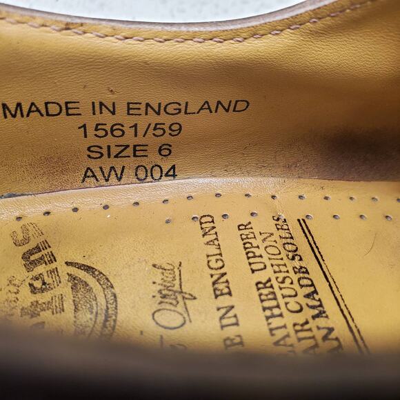 Vintage Doc Martens Brown Leather Oxfords Made in England Derby Shoes US 8 - Picture 3 of 13